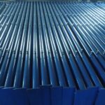 Blue-powder-coated-bridge-leg
